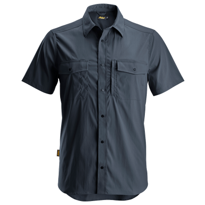 snickers-litework-werkhemd-korte-mouwen-navy