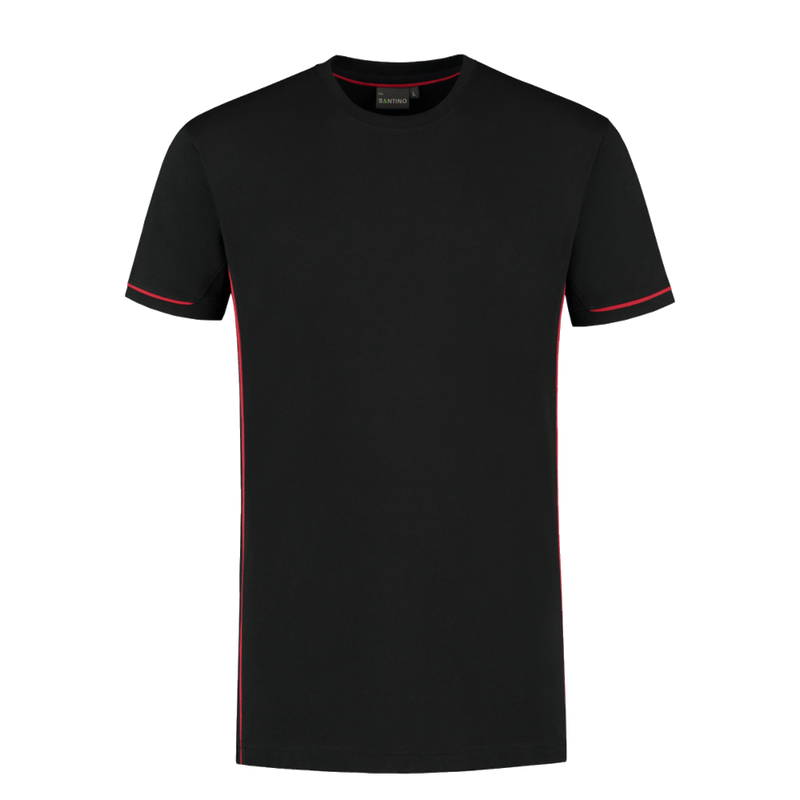 santino-contrast-t-shirt-cal-zwart-rood