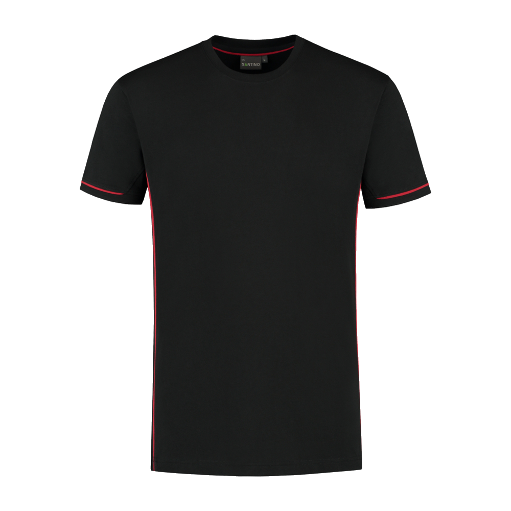 santino-contrast-t-shirt-cal-zwart-rood