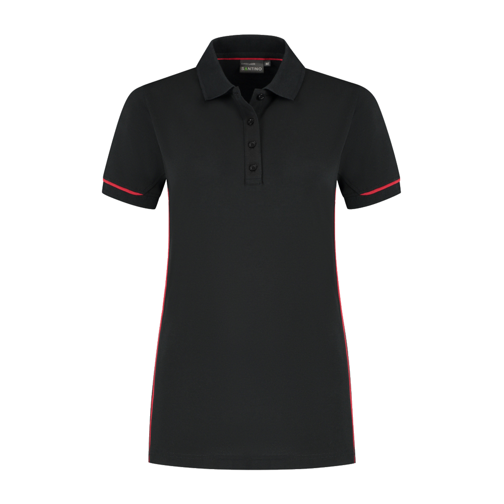 santino-contrast-poloshirt-carsen-ladies-zwart-rood