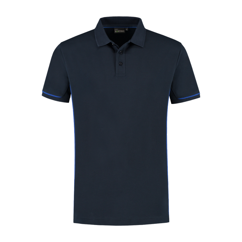 santino-contrast-poloshirt-carsen-navy-kobaltblauw