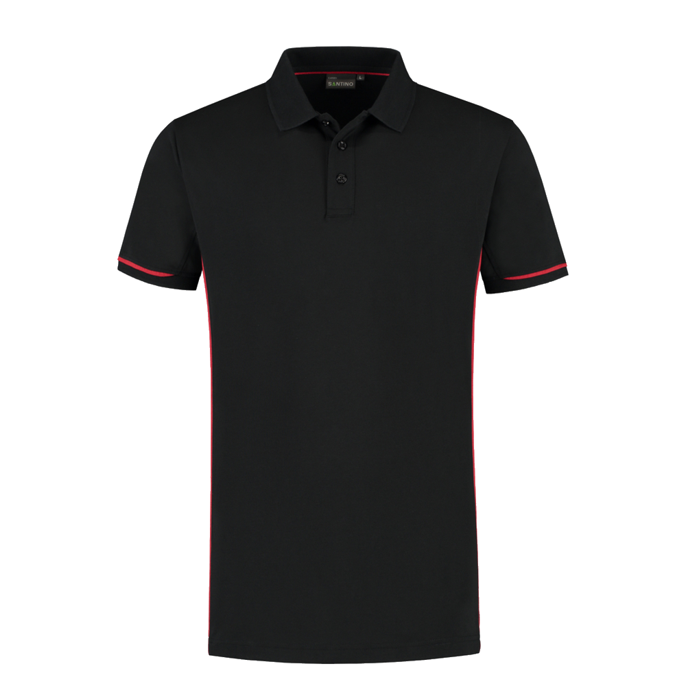 santino-contrast-poloshirt-carsen-zwart-rood