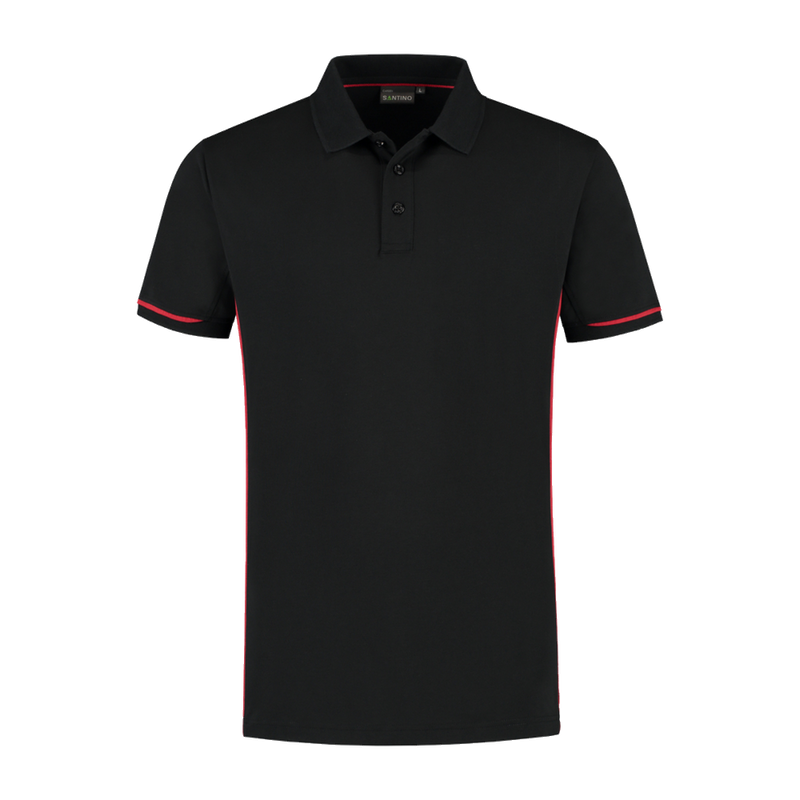 santino-contrast-poloshirt-carsen-zwart-rood
