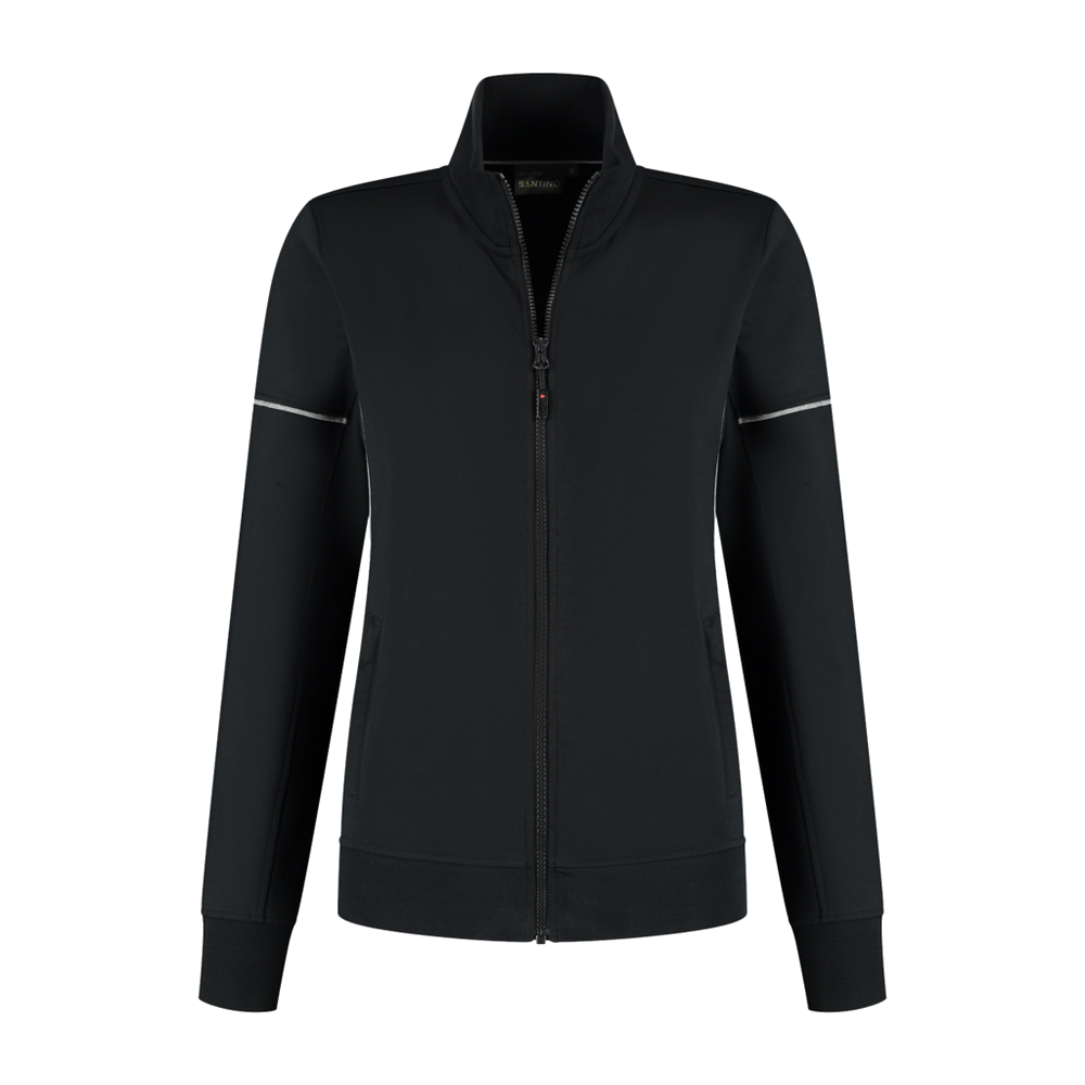 santino-contrast-sweatvest-colt-ladies-zwart-grijs