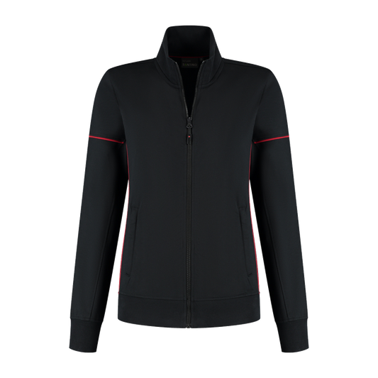 santino-contrast-sweatvest-colt-ladies-zwart-rood