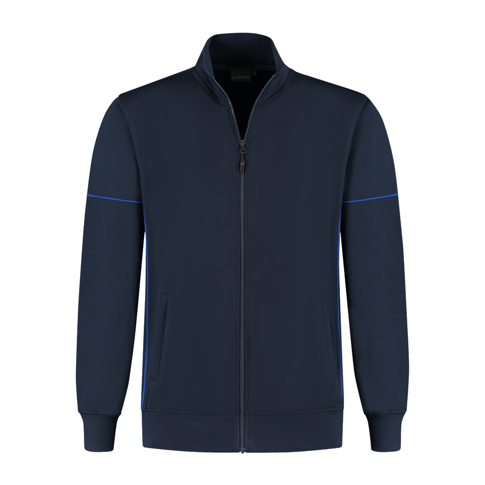 santino-contrast-sweatvest-colt-navy-kobaltblauw