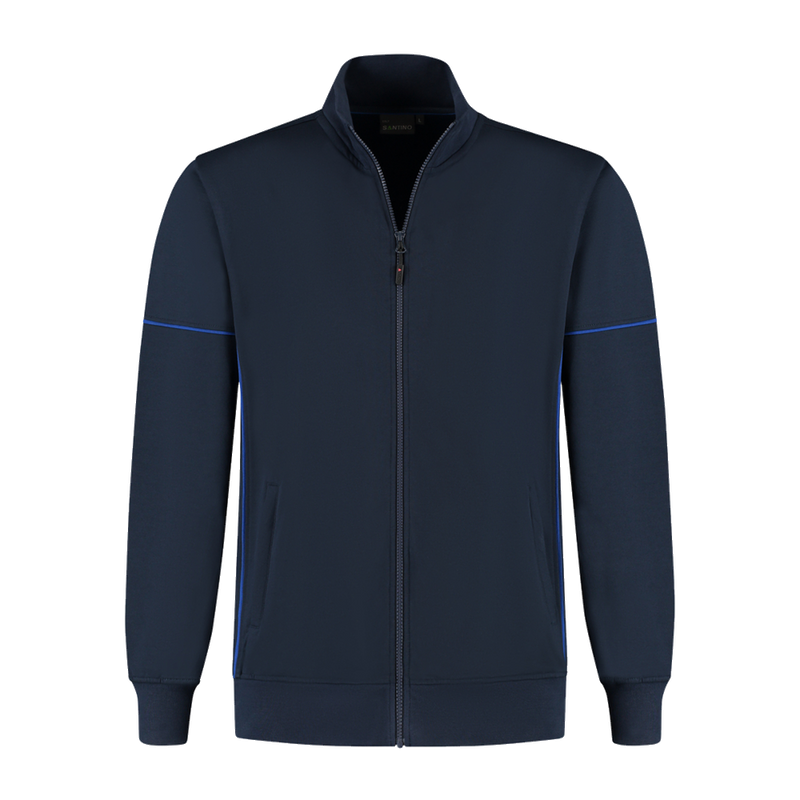 santino-contrast-sweatvest-colt-navy-kobaltblauw