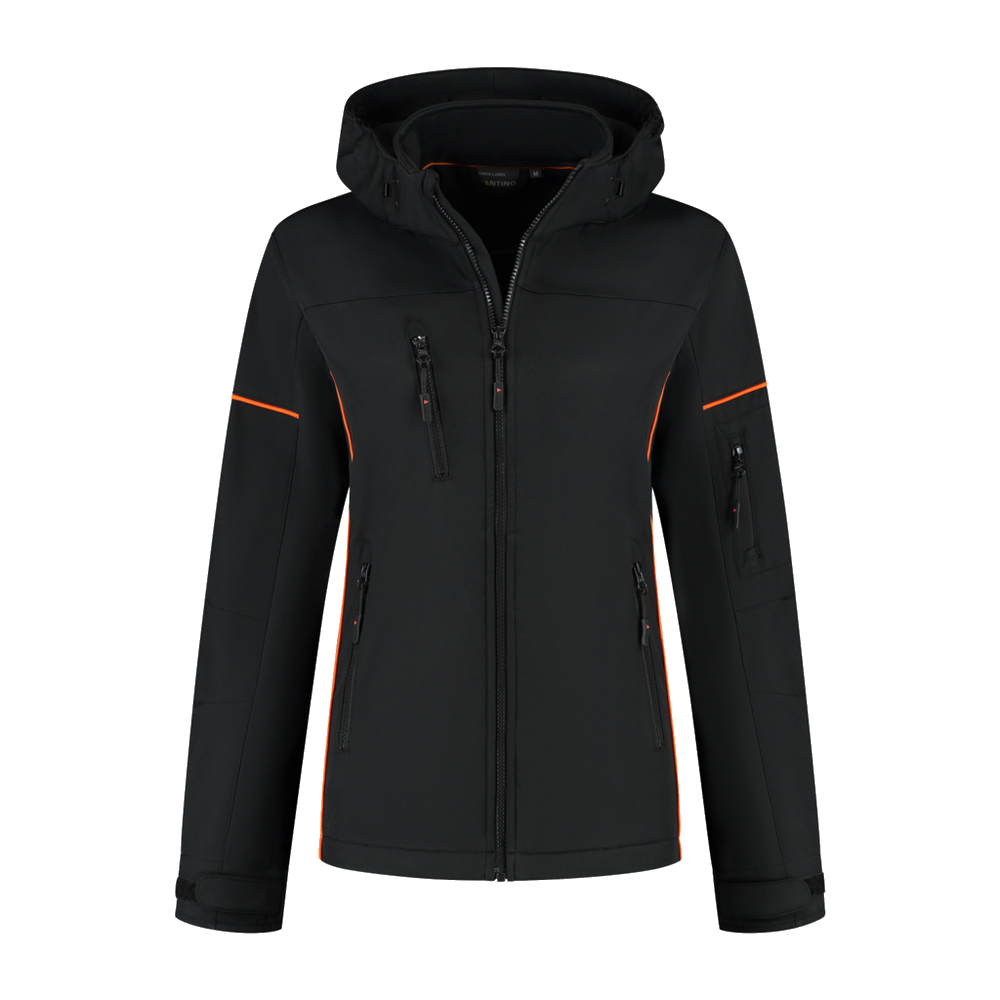 santino-contrast-softshell-jacket-curtis-ladies-zwart-oranje