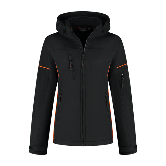 santino-contrast-softshell-jacket-curtis-ladies-zwart-oranje