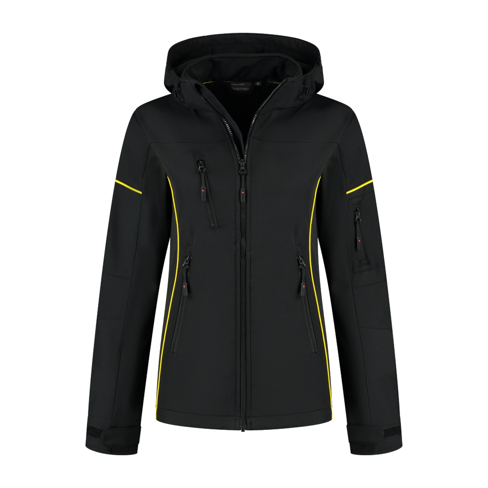 santino-contrast-softshell-jacket-curtis-ladies-zwart-geel