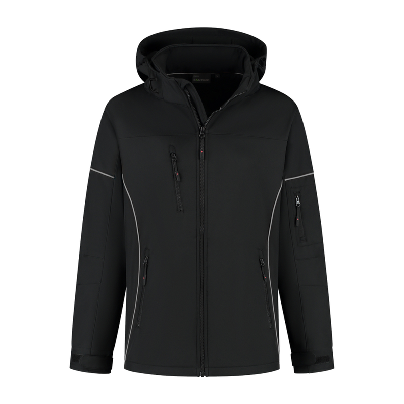 santino-contrast-softshell-jacket-curtis-zwart-grijs
