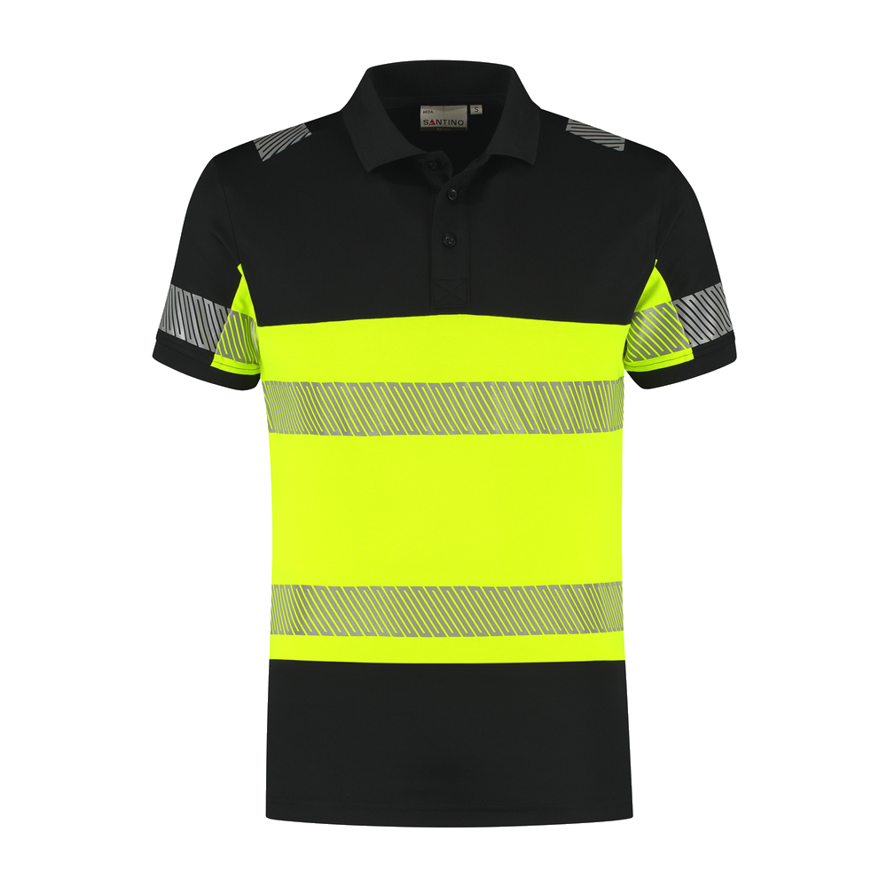 santino-en-vis-poloshirt-heda-zwart-geel