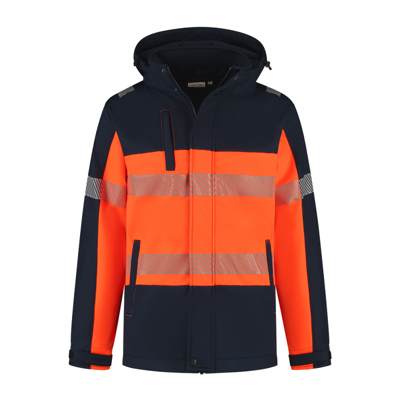 santino-en-vis-softshell-jacket-hinto-navy-oranje