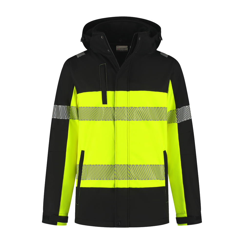 santino-en-vis-softshell-jacket-hinto-zwart-geel