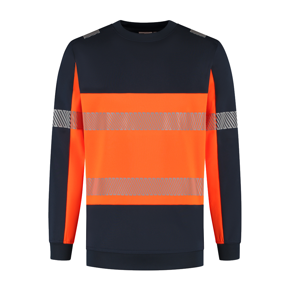 santino-en-vis-sweater-hudson-navy-oranje