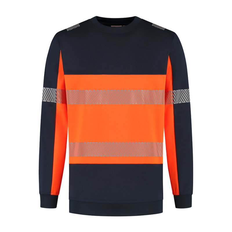 santino-en-vis-sweater-hudson-navy-oranje