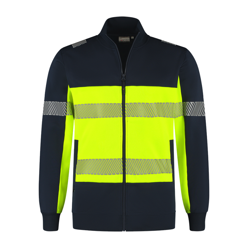 santino-en-vis-sweatvest-hugo-navy-geel
