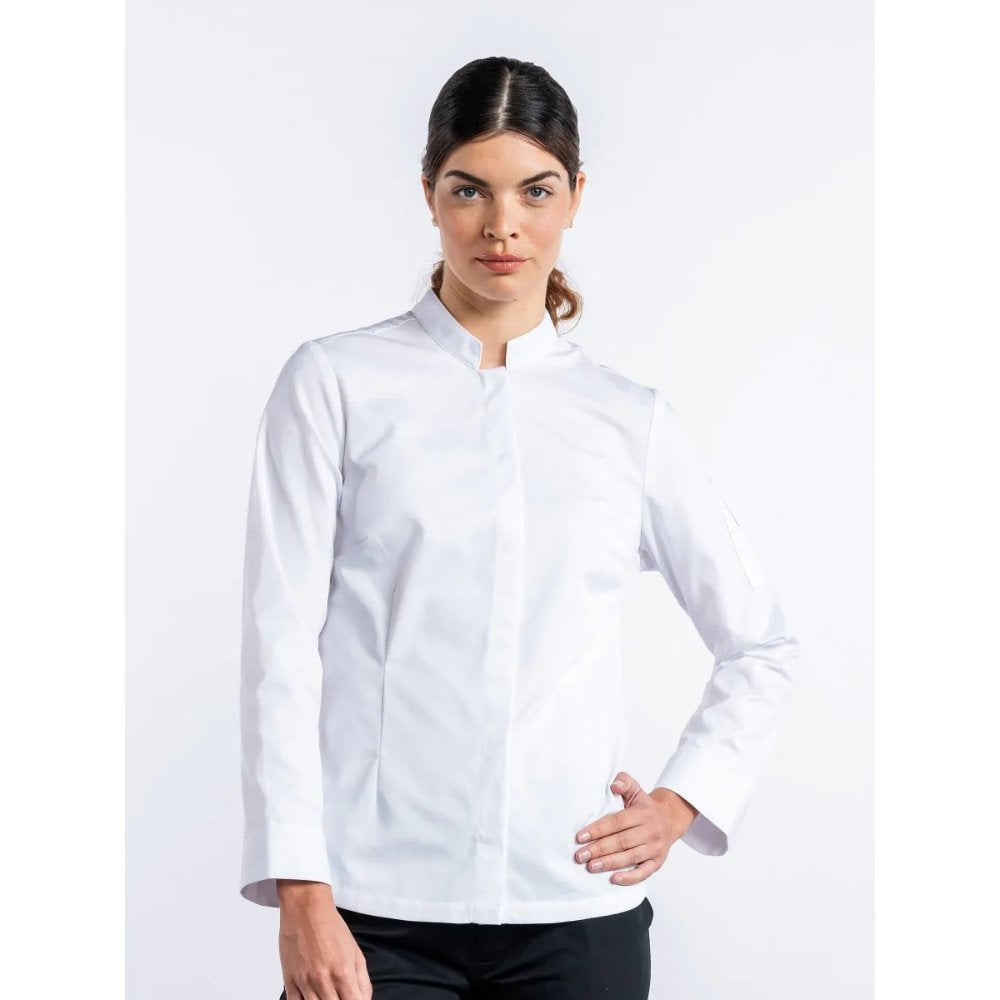 Chaud Devant Basix Chef's Jacket Lady Sabor White 250 - Unishore Workwear