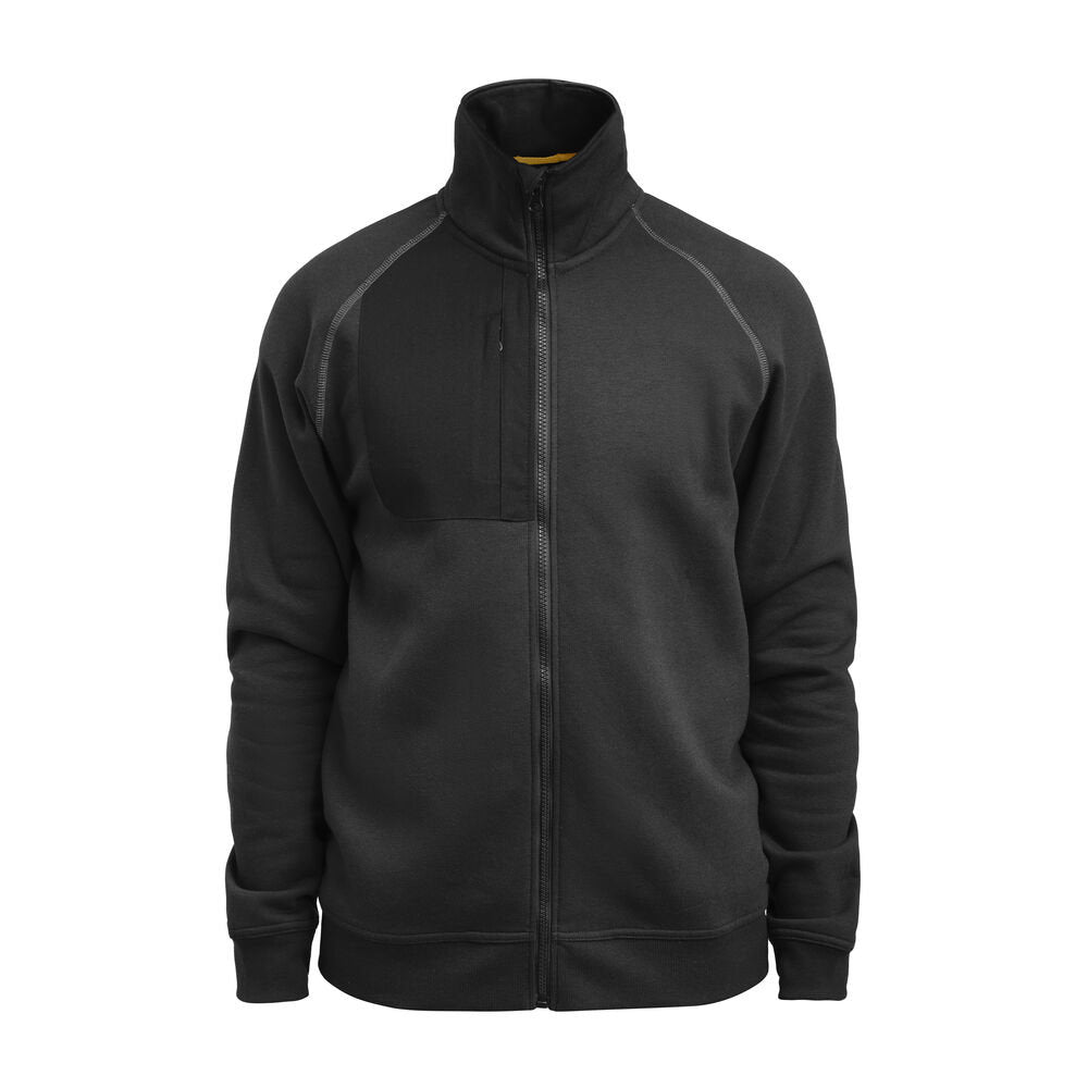 jobman-5141-full-zip-sweatshirt-zwart