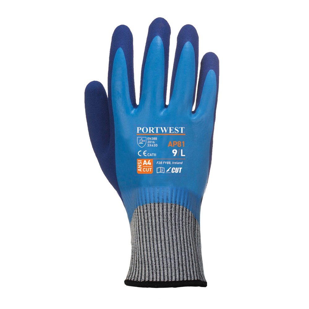 12 Paar Portwest Vloeistofdichte Cut D Handschoen AP81