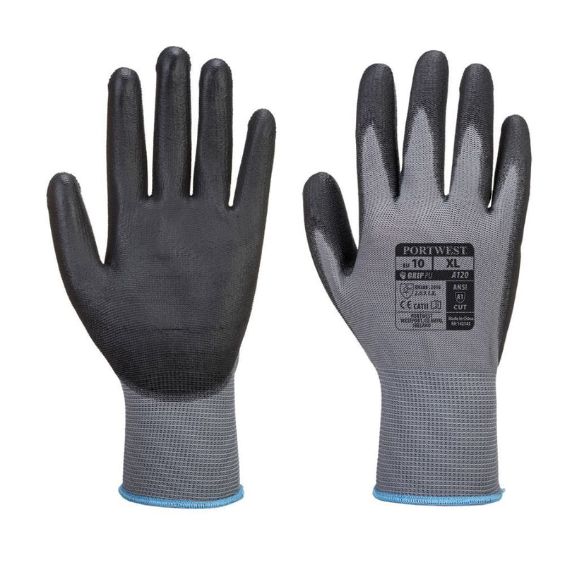 12 Paar Portwest PU Palm Handschoenen A120