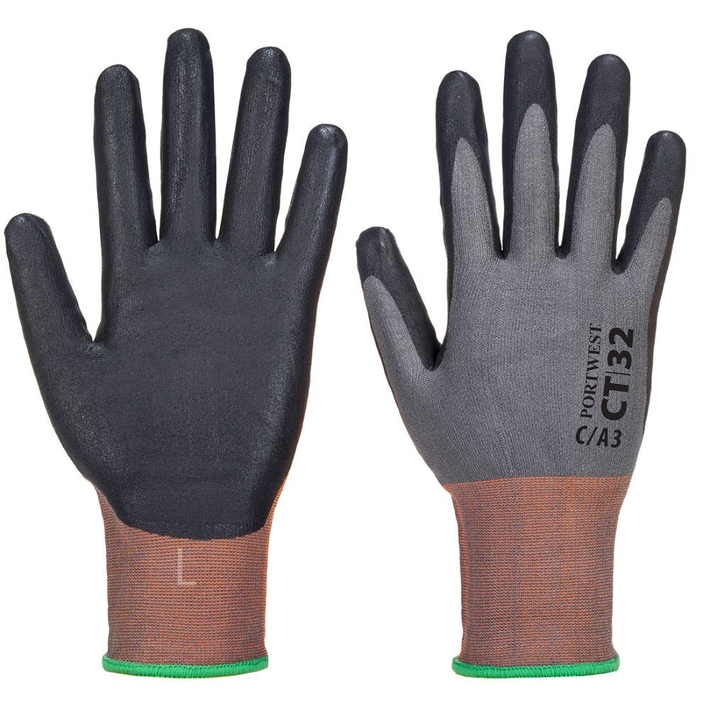 12 Paar Portwest Micro Foam Nitril Cut C Handschoen CT32