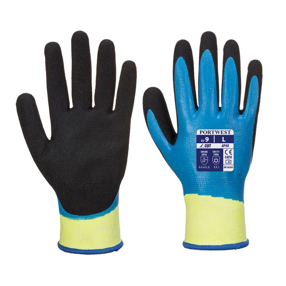 12 Paar Portwest Vloeistofdichte Cut D Handschoen AP50