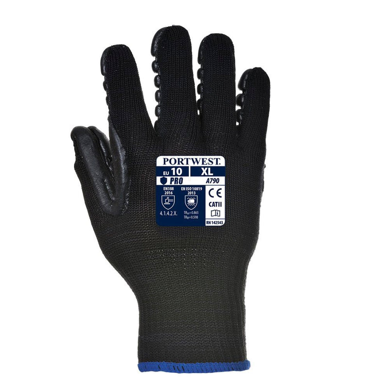 12 Paar Portwest Antivibratie Handschoen A790