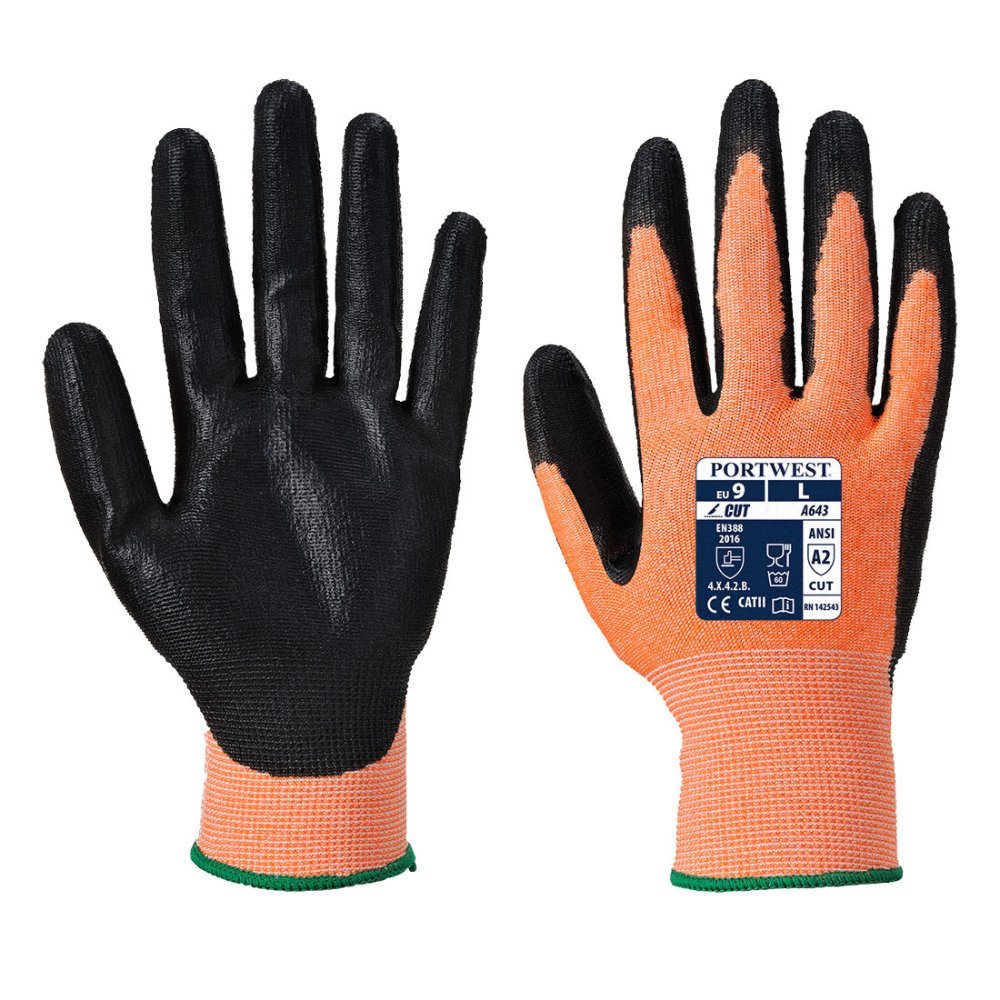 12 Paar Portwest Foodsafe Snijbestendige Cut 3/B handschoen A643