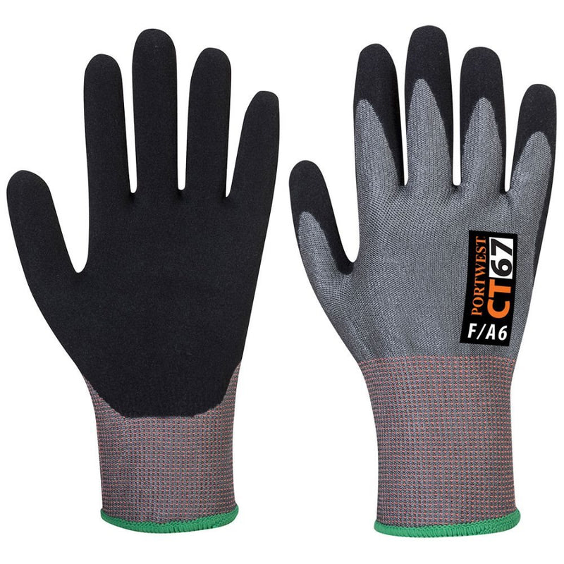12 Paar Portwest AHR Nitrile Foam Cut F CT67