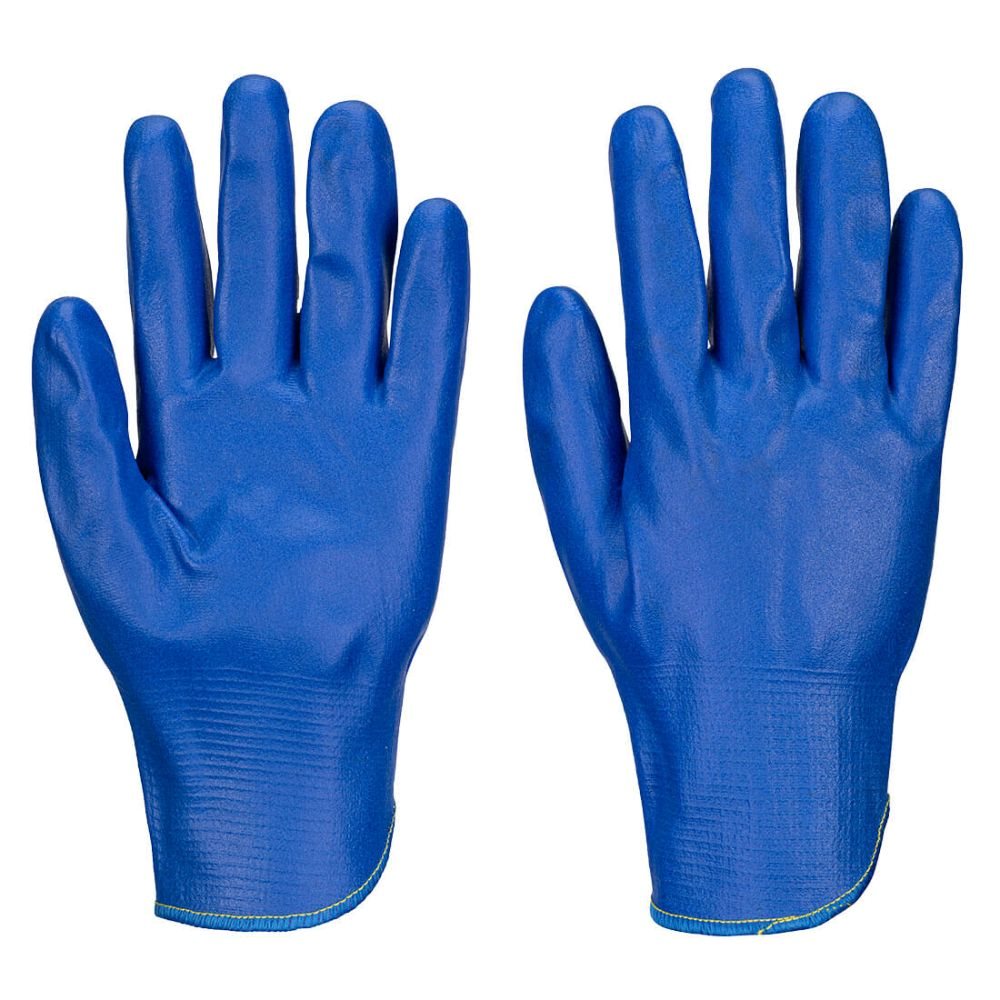 12 Paar Portwest FD Grip 15 Nitrile Handschoon Food (Kobalt)