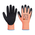 12 Paar Portwest HV Winter Cut D Handschoen (Oranje/Zwart)