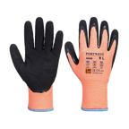 12 Paar Portwest HV Winter Cut D Handschoen (Oranje/Zwart)