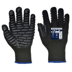 12 Paar Portwest Antivibratie Handschoen (Zwart)