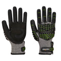 12 Paar Portwest Nitril Schuim Impact Glove Cut F (Zwart)