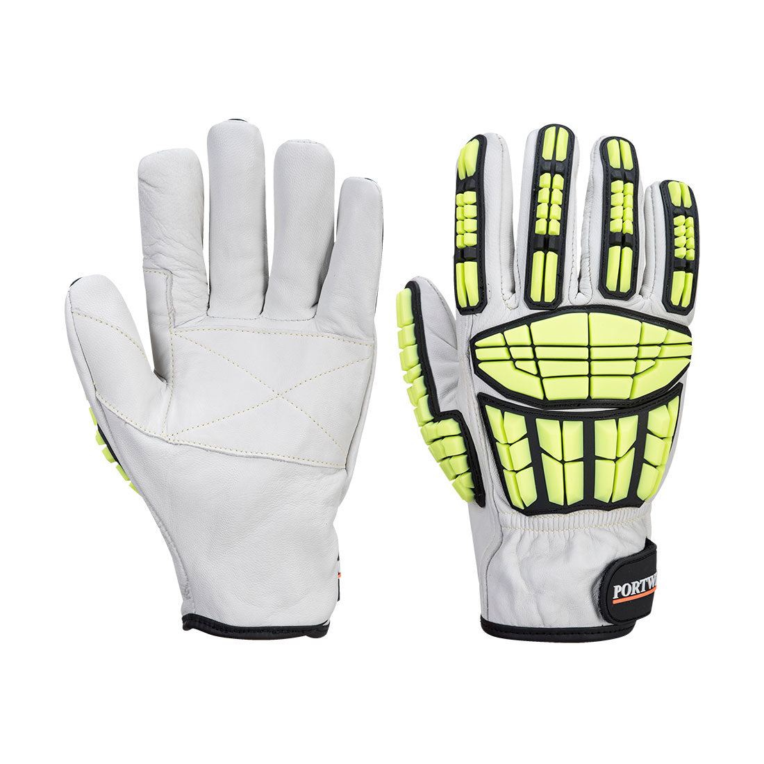 12 Paar Portwest Impact Pro Cut Glove (Grijs)