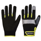 12 Paar Portwest PW3 Mechanische handschoenen (Zwart/Geel)