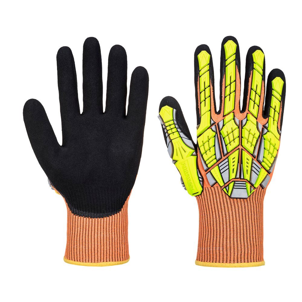 12 Paar Portwest DX VHR Impact Glove (Oranje)