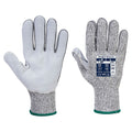12 Paar Portwest Razor-Lite Glashandschoen Cut 5/D (Grijs)