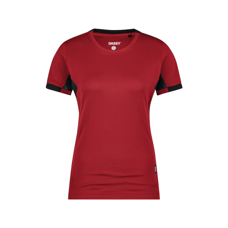 dassy-d-fx-flex-nexus-next-dames-t-shirt-voor-dames-rood-zwart