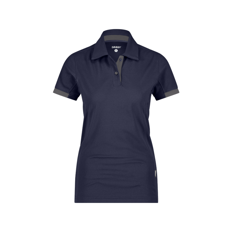 dassy-d-fx-flex-traxion-next-dames-polo-nachtblauw-antraciet