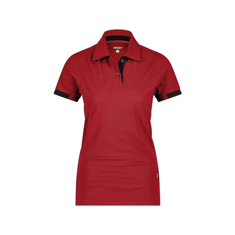 dassy-d-fx-flex-traxion-next-dames-polo-rood-zwart