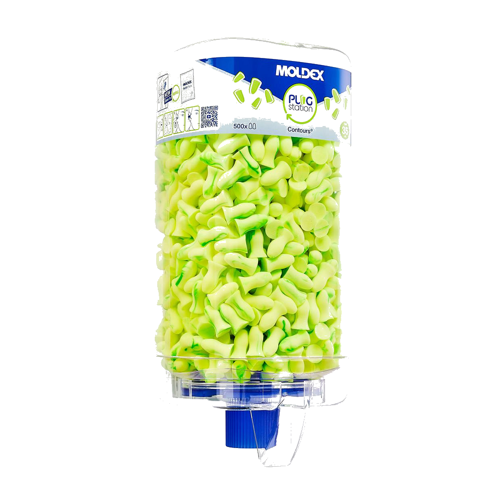 moldex-745001-dispenser-met-500-paar-contours-oordoppen-35-dba-groen
