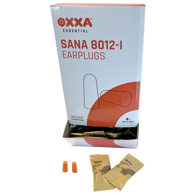 oxxa-essential-sana-8012-i-oordop-dispenser-250-paar-37-dba-oranje
