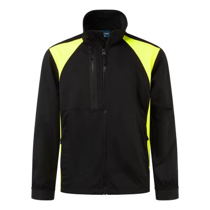 portwest-wx2-stretch-werkjack-zwart-geel