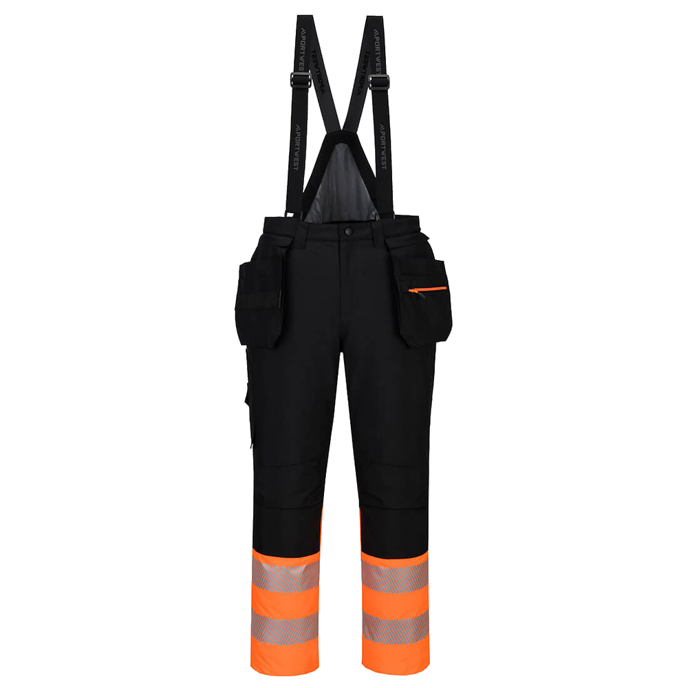 portwest-dx4-hi-vis-class-1-winter-bib-and-brace-oranje-zwart-front