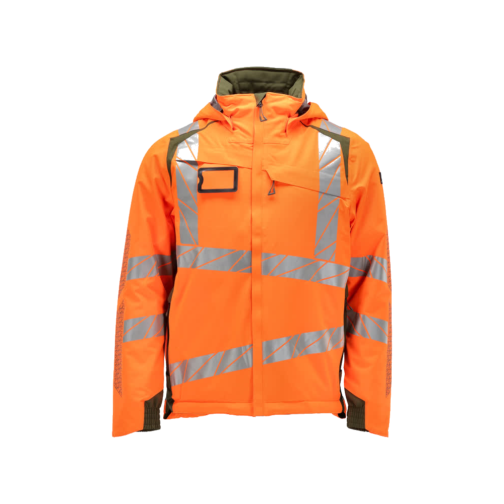 mascot-accelerate-safe-winterjas-oranje-mosgroen