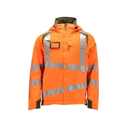 mascot-accelerate-safe-winterjas-oranje-mosgroen