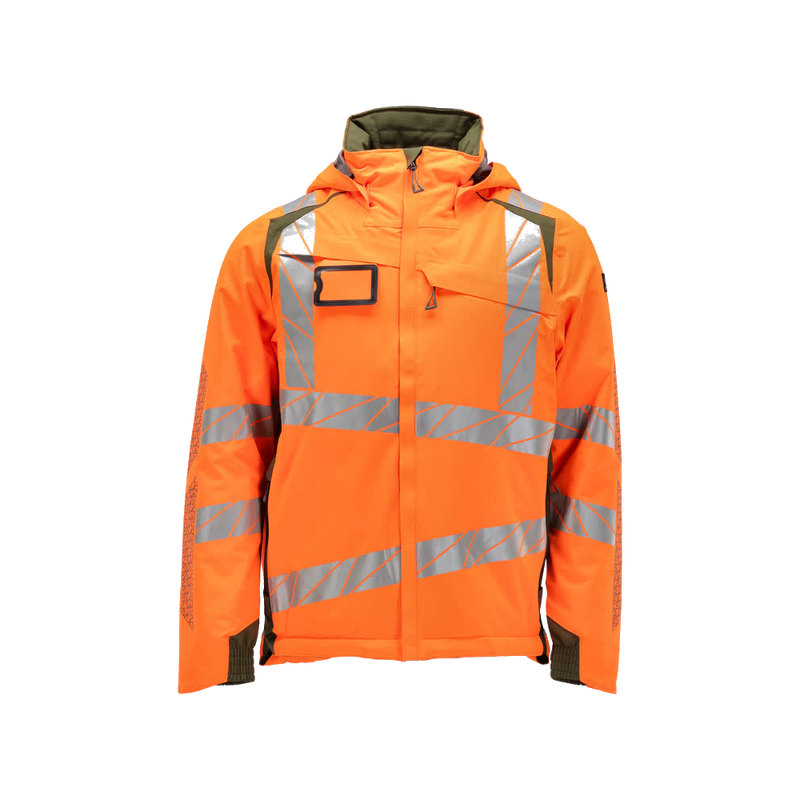 mascot-accelerate-safe-winterjas-oranje-mosgroen