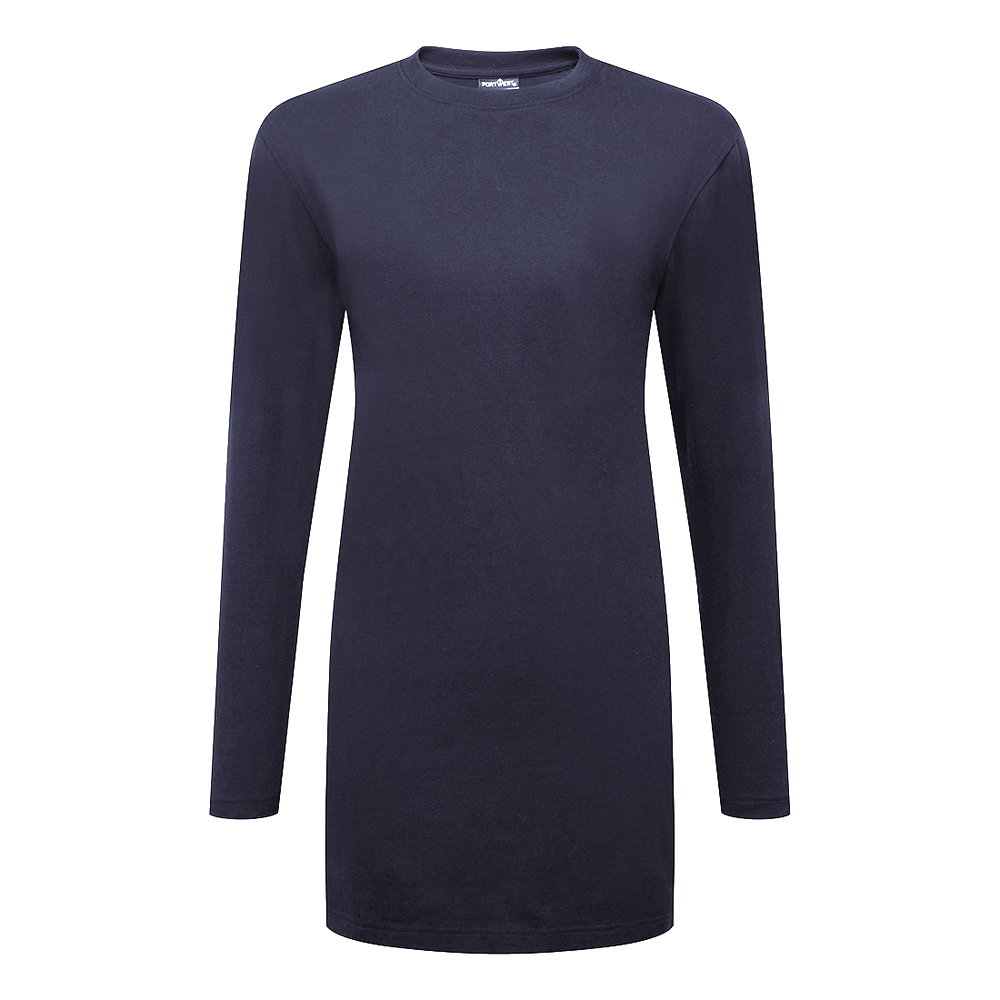 portwest-womens-cotton-modesty-t-shirt-l-s-navy